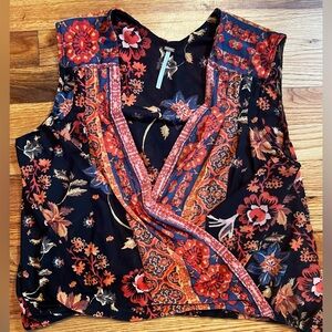 Free people floral sleeveless top